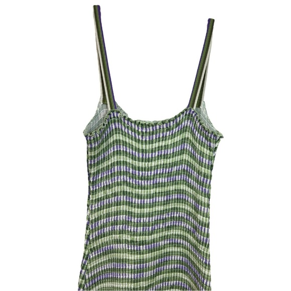 SANDRO, NWT Womens ‘Christie’ Stripe Knit Mini Dress, Vert Green Size FR 40 US 8 - Picture 10 of 14